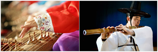 traditional Korean music.